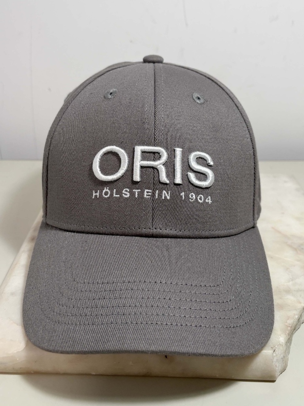 ORIS Holstein 1904 Hat L/XL Gray Fitted Baseball Cap Embroidered Logo